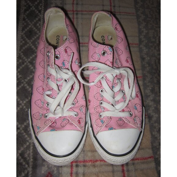 Converse All Star x Hello Kitty CTAS OX Prism Pink White Sneaker Shoe 5 Womens 7 - Picture 1 of 6